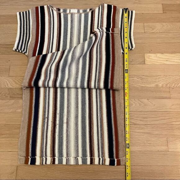 Vintage Striped Knit Shirt with Side Split Hem - Picture 10 of 14